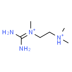 ChemSpider 2D Image | (Diaminomethylene)[2-(dimethylammonio)ethyl]methylammonium | C6H18N4