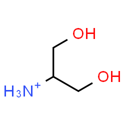 ChemSpider 2D Image | 1,3-Dihydroxy-2-propanaminium | C3H10NO2