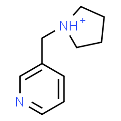 ChemSpider 2D Image | 1-(3-Pyridinylmethyl)pyrrolidinium | C10H15N2