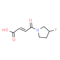 ChemSpider 2D Image | (2E)-4-(3-Fluoro-1-pyrrolidinyl)-4-oxo-2-butenoic acid | C8H10FNO3