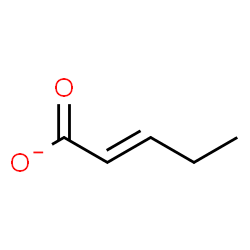 ChemSpider 2D Image | (2E)-2-Pentenoate | C5H7O2
