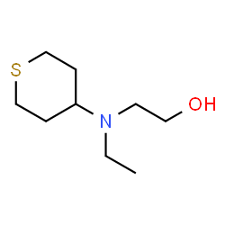 ChemSpider 2D Image | 2-[Ethyl(tetrahydro-2H-thiopyran-4-yl)amino]ethanol | C9H19NOS