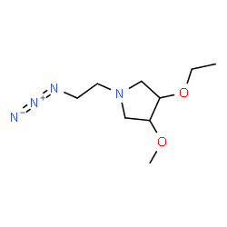ChemSpider 2D Image | 1-(2-Azidoethyl)-3-ethoxy-4-methoxypyrrolidine | C9H18N4O2