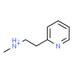 ChemSpider 2D Image | N-Methyl-2-(2-pyridinyl)ethanaminium | C8H13N2