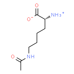 ChemSpider 2D Image | (2R)-6-Acetamido-2-ammoniohexanoate | C8H16N2O3