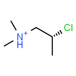ChemSpider 2D Image | (2R)-2-Chloro-N,N-dimethyl-1-propanaminium | C5H13ClN