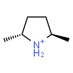 ChemSpider 2D Image | (2R,5R)-2,5-Dimethylpyrrolidinium | C6H14N