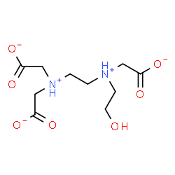 ChemSpider 2D Image | [{2-[Bis(carboxylatomethyl)ammonio]ethyl}(2-hydroxyethyl)ammonio]acetate | C10H17N2O7