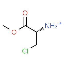 ChemSpider 2D Image | (2S)-3-Chloro-1-methoxy-1-oxo-2-propanaminium | C4H9ClNO2
