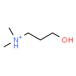ChemSpider 2D Image | 3-Hydroxy-N,N-dimethyl-1-propanaminium | C5H14NO