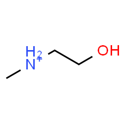 ChemSpider 2D Image | 2-Hydroxy-N-methylethanaminium | C3H10NO
