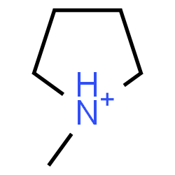 ChemSpider 2D Image | 1-Methylpyrrolidinium | C5H12N