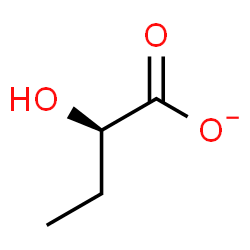 ChemSpider 2D Image | (2R)-2-Hydroxybutanoate | C4H7O3