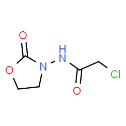 ChemSpider 2D Image | 2-Chloro-N-(2-oxo-1,3-oxazolidin-3-yl)acetamide | C5H7ClN2O3