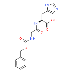 ChemSpider 2D Image | N-[(Benzyloxy)carbonyl]glycyl-L-histidine | C16H18N4O5