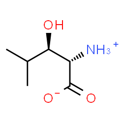 ChemSpider 2D Image | (2S,3R)-2-Ammonio-3-hydroxy-4-methylpentanoate | C6H13NO3