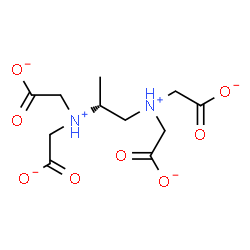 ChemSpider 2D Image | 2,2',2'',2'''-[(2R)-1,2-Propanediyldiammonio]tetraacetate | C11H16N2O8