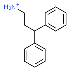 ChemSpider 2D Image | 3,3-Diphenyl-1-propanaminium | C15H18N