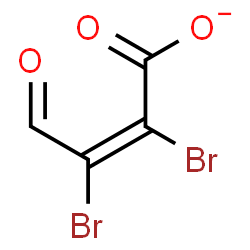 ChemSpider 2D Image | (2Z)-2,3-Dibromo-4-oxo-2-butenoate | C4HBr2O3