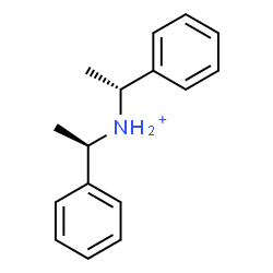 ChemSpider 2D Image | (1R)-1-Phenyl-N-[(1R)-1-phenylethyl]ethanaminium | C16H20N