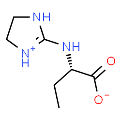 ChemSpider 2D Image | (2S)-2-(4,5-Dihydro-1H-imidazol-3-ium-2-ylamino)butanoate | C7H13N3O2
