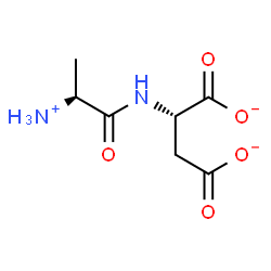 ChemSpider 2D Image | (2S)-2-{[(2S)-2-Ammoniopropanoyl]amino}succinate | C7H11N2O5