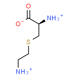 ChemSpider 2D Image | (2R)-2-Ammonio-3-[(2-ammonioethyl)sulfanyl]propanoate | C5H13N2O2S