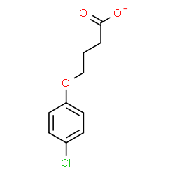 ChemSpider 2D Image | 4-(4-Chlorophenoxy)butanoate | C10H10ClO3
