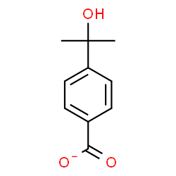 ChemSpider 2D Image | 4-(2-Hydroxy-2-propanyl)benzoate | C10H11O3