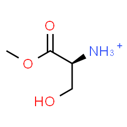 ChemSpider 2D Image | (2S)-3-Hydroxy-1-methoxy-1-oxo-2-propanaminium | C4H10NO3