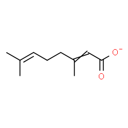 ChemSpider 2D Image | 3,7-Dimethyl-2,6-octadienoate | C10H15O2