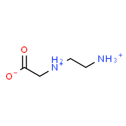 ChemSpider 2D Image | [(2-Ammonioethyl)ammonio]acetate | C4H11N2O2