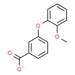 ChemSpider 2D Image | 3-(2-Methoxyphenoxy)benzoate | C14H11O4