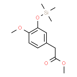 ChemSpider 2D Image | Methyl {4-methoxy-3-[(trimethylsilyl)oxy]phenyl}acetate | C13H20O4Si