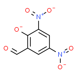 ChemSpider 2D Image | 2-Formyl-4,6-dinitrophenolate | C7H3N2O6