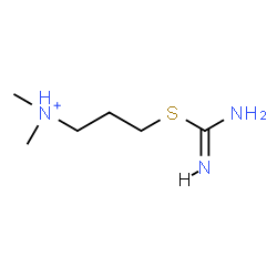 ChemSpider 2D Image | 3-(Carbamimidoylsulfanyl)-N,N-dimethyl-1-propanaminium | C6H16N3S