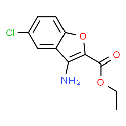 ChemSpider 2D Image | Ethyl 3-amino-5-chlorobenzofuran-2-carboxylate | C11H10ClNO3