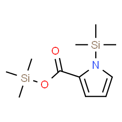 ChemSpider 2D Image | Trimethylsilyl 1-(trimethylsilyl)-1H-pyrrole-2-carboxylate  | C11H21NO2Si2