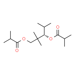 ChemSpider 2D Image | (3S)-2,2,4-Trimethyl-1,3-pentanediyl bis(2-methylpropanoate) | C16H30O4