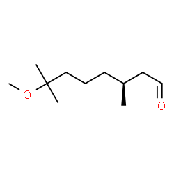ChemSpider 2D Image | (3S)-7-Methoxy-3,7-dimethyloctanal | C11H22O2