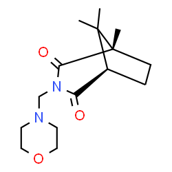 ChemSpider 2D Image | (1S,5R)-1,8,8-Trimethyl-3-(4-morpholinylmethyl)-3-azabicyclo[3.2.1]octane-2,4-dione | C15H24N2O3