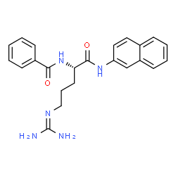ChemSpider 2D Image | N-benzoyl-L-arginine 2-naphthylamide | C23H25N5O2