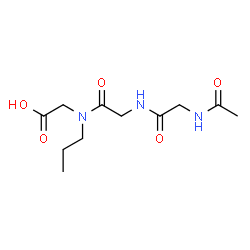 ChemSpider 2D Image | N-Acetylglycylglycyl-N-propylglycine | C11H19N3O5