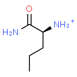 ChemSpider 2D Image | (2S)-1-Amino-1-oxo-2-pentanaminium | C5H13N2O