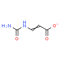 ChemSpider 2D Image | 3-(Carbamoylamino)acrylate | C4H5N2O3