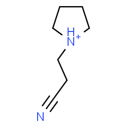ChemSpider 2D Image | 1-(2-Cyanoethyl)pyrrolidinium | C7H13N2