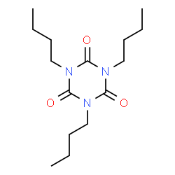 ChemSpider 2D Image | 1,3,5-Tributyl-1,3,5-triazinane-2,4,6-trione | C15H27N3O3