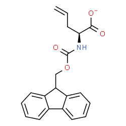 ChemSpider 2D Image | (2S)-2-{[(9H-Fluoren-9-ylmethoxy)carbonyl]amino}-4-pentenoate | C20H18NO4