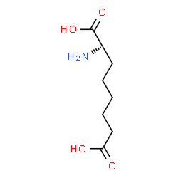 ChemSpider 2D Image | L-?-aminosuberic acid | C8H15NO4