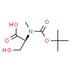 ChemSpider 2D Image | Boc-N-Me-Ser-OH | C9H17NO5